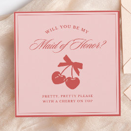 Cartão de Proposta de Arco Rosa Chic e Madrinha de