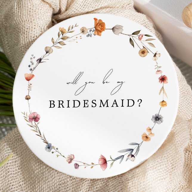 Cartão de Proposta de Bridesmaid para Casamento Fl (Criador carregado)