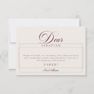 Cartão de Proposta de Casamento Classic Ivory Burg
