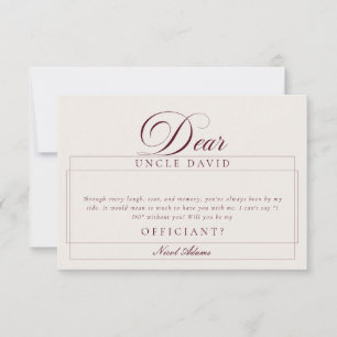 Cartão de Proposta de Casamento Classic Ivory Burg