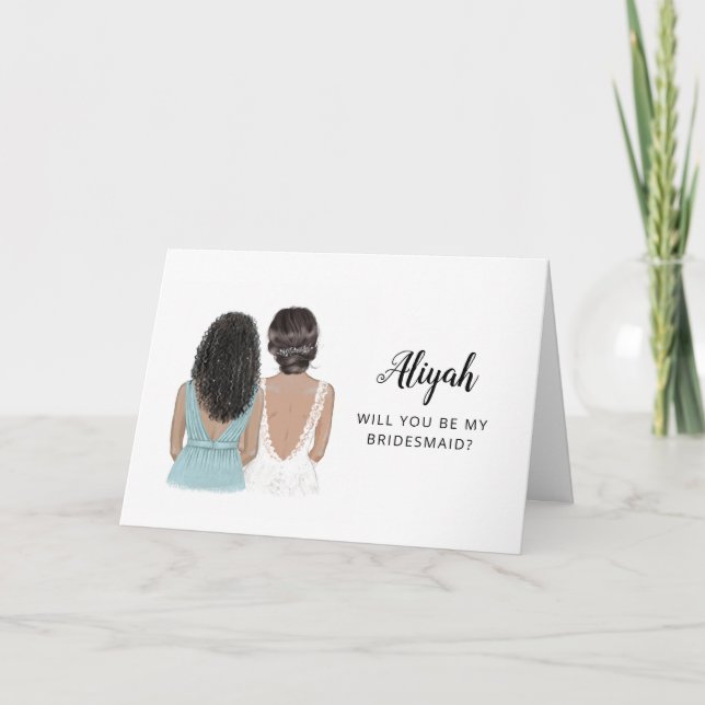 Cartão de Proposta de Dama de Honra (Frente)