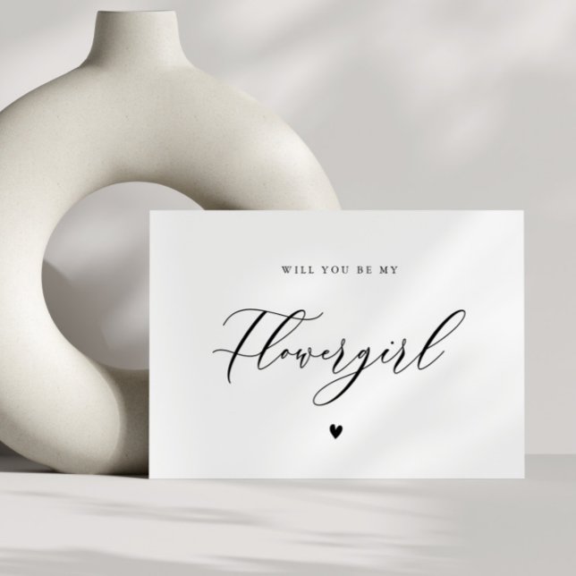 cartão de proposta de flergirl de script moderno (Criador carregado)