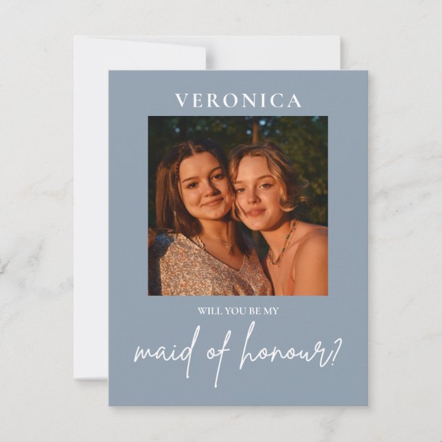 Cartão de Proposta de Madrinha de casamento de Fot (Frente)