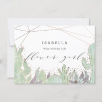 Cartão de Proposta de Namoro Cactus e Suculentas G