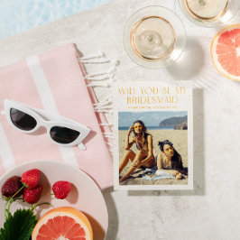 Cartão de Proposta de Padrinho de Noiva com Paleta