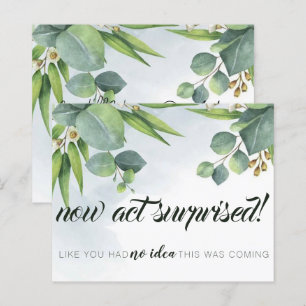 Cartão de Proposta Eucalyptus Bridesmaid Greenery