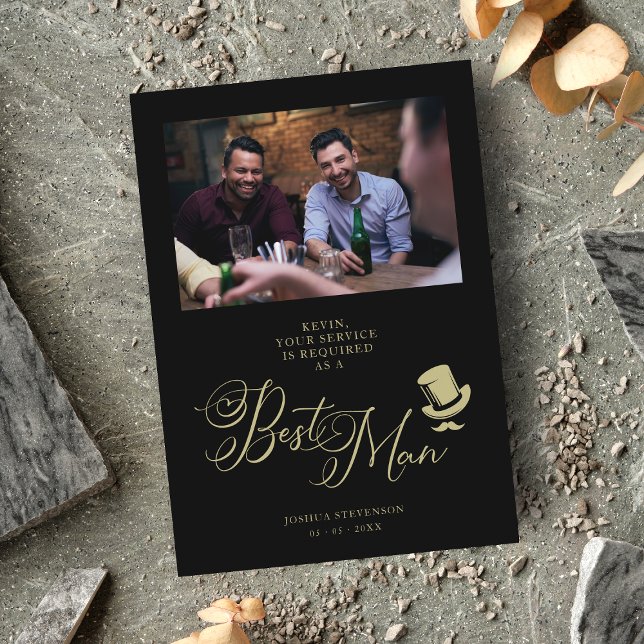 Cartão de Proposta Fotográfica Engraçado do Melhor (Criador carregado)