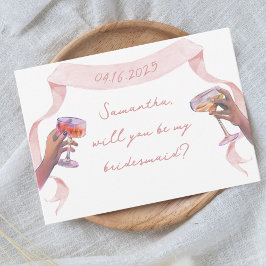 Cartão de Proposta Personalizada Bridesmaid Legal 