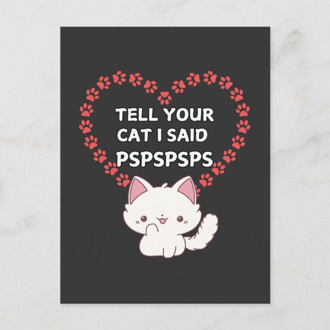 Cartão de Proprietário de Gato Bonito - Gato Engra (Frente)