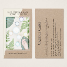 Cartão de Proteção para Velas de Foto Modern Kraft