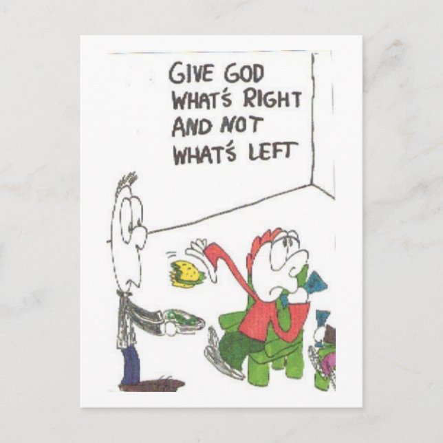 Cartão de provérbios fuinny da igreja, animado (Frente)