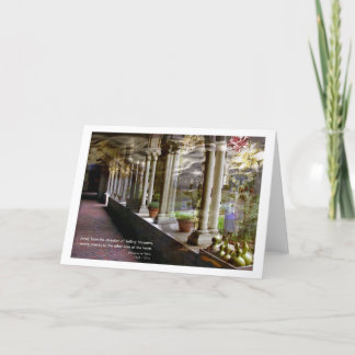 Cartão de queda das flores