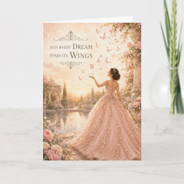 Cartão de Quinceañera 'Que Todo Sonho Encontre Sua