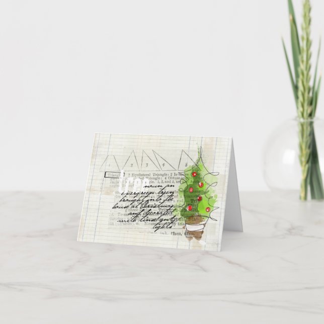 cartão de rabisco de natal incomum (Frente)