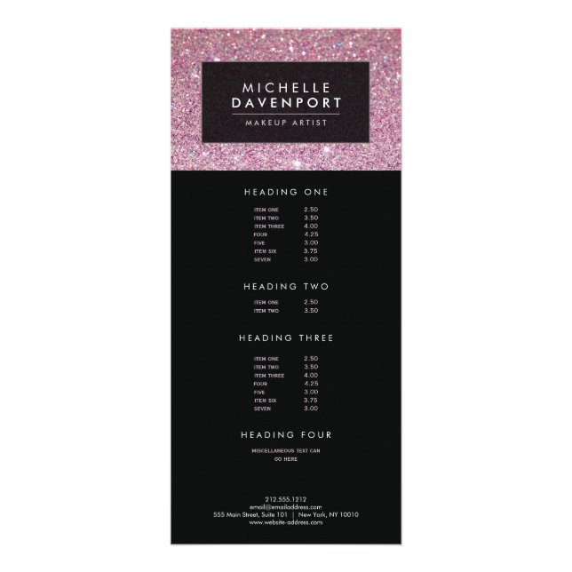 Cartão de Rack Artista Clássico de Maqueamento Líp (Frente)