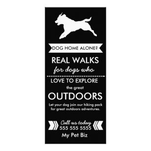 Cartão de Rack Cachorro Walker - Personalizável