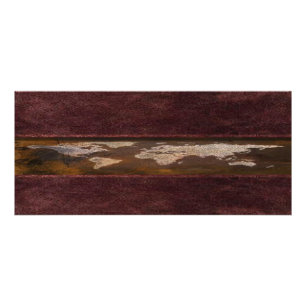 Cartão de Rack do World Map