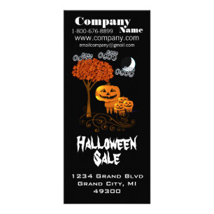 Cartão de Rack para Venda do Dia das Bruxas