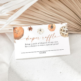 Cartão de Raffle com Fralda de empada pequena