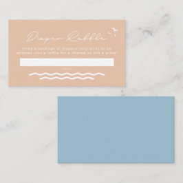 Cartão de Raffle Tropical de Fralda Bebê OCEANSIDE