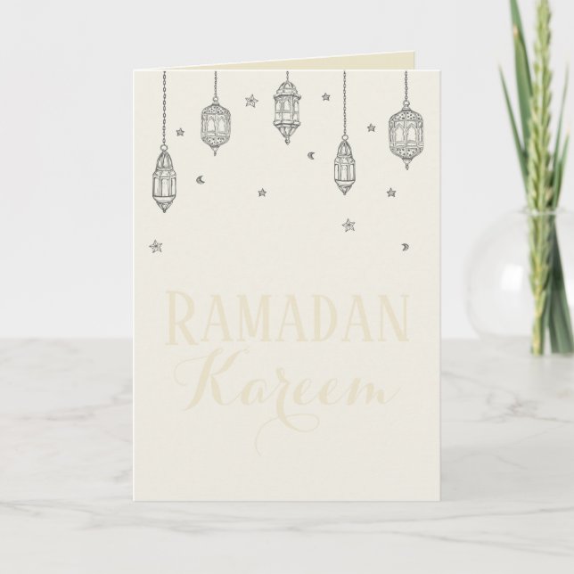 Cartão de Ramadan Kareem, cartão de presente (Frente)