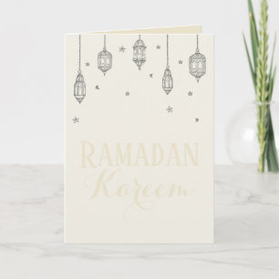 Cartão de Ramadan Kareem, cartão de presente