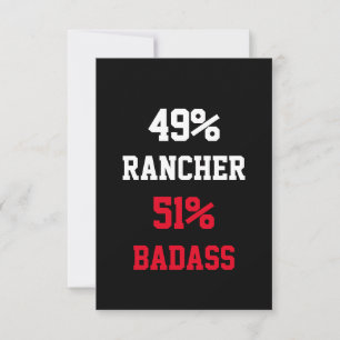 Cartão de Rancher Badass