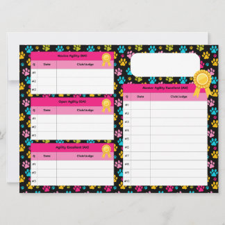 Cartão de Rastreador de Título Mestre de Agilidade