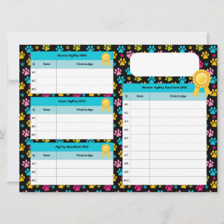 Cartão de Rastreador de Título Mestre de Agilidade