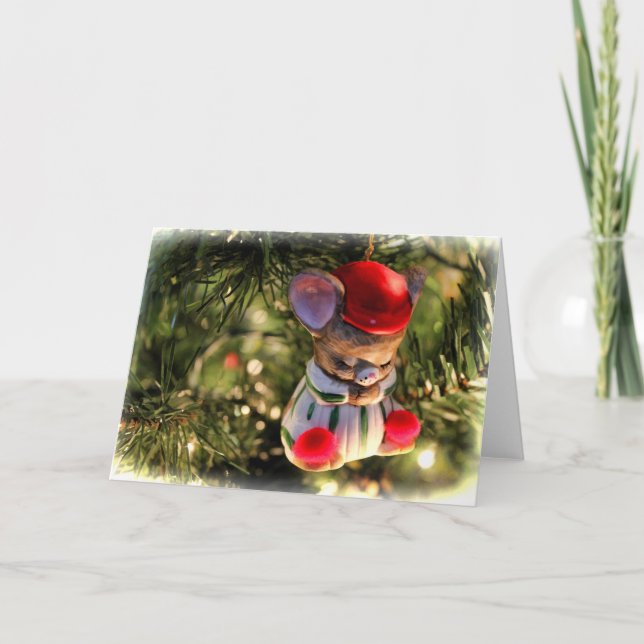 Cartão de Rato de Natal (Frente)