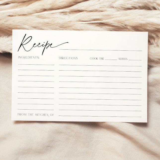 Cartão de recebimento para o Chá de panela mínimo  (Criador carregado)