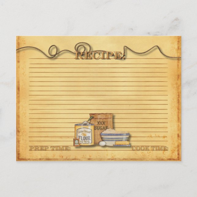 cartão de receita antigo (Frente)