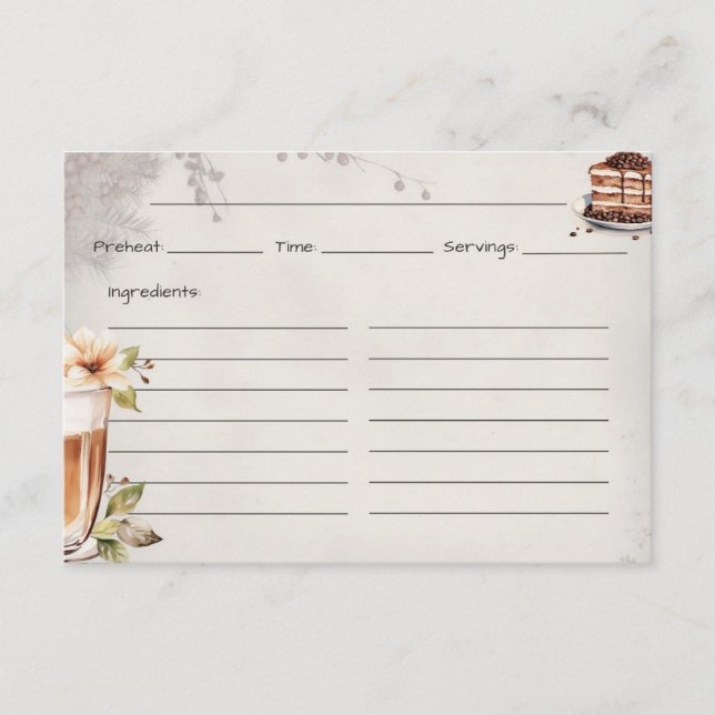 Cartão de Receita Básica da Rama Francesa (Frente)