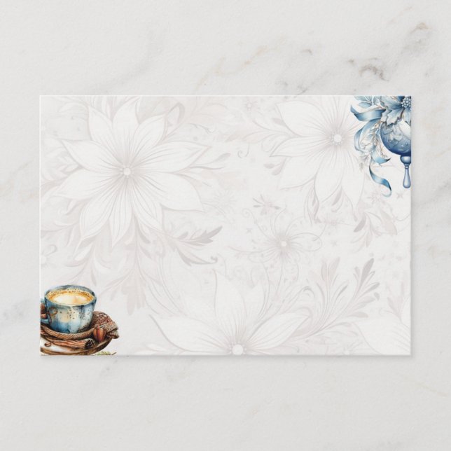 Cartão de Receita Básica de Vazio da Manhã de Nata (Frente)