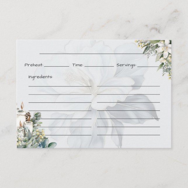 Cartão de Receita Básico Clarity (Frente)