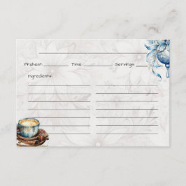 Cartão de Receita Básico da Manhã de Natal