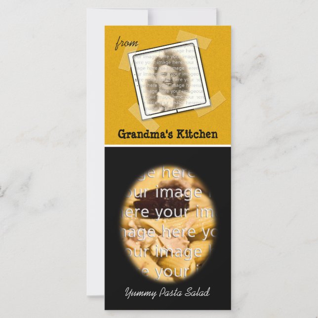 Cartão de Receita da Gatinha da Vovó (Frente)