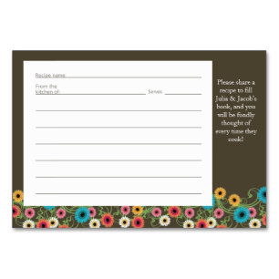 Cartão de Receita da Parte do Tea do Jardim