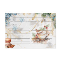 Cartão de Receita de Açúcar Casaco