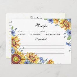 Cartão de Receita de Aquarela da Ucrânia