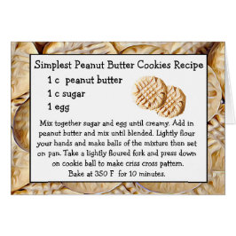 Cartão de Receita de Biscoito de Manteiga de Amend