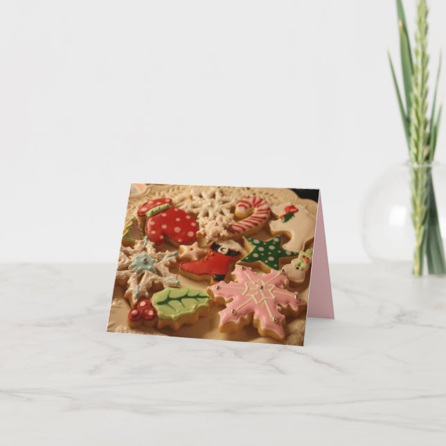 Cartão de receita de biscoito de Natal (Frente)