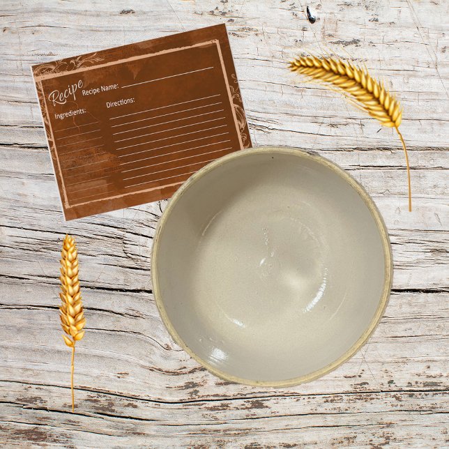 Cartão de Receita de Caramelo Queimado (Criador carregado)