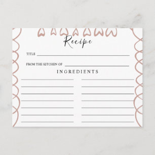 Cartão de Receita de Casamento em Coração