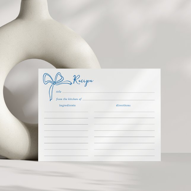 Cartão de Receita de Chá de Noiva Dolce Vita (Criador carregado)