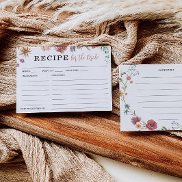 Cartão de Receita de Chá de panela de Campo de Flo