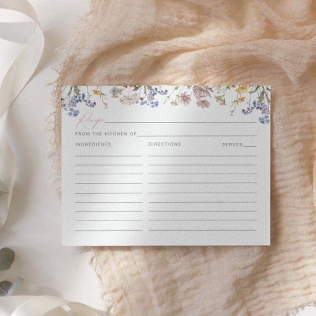 Cartão de Receita de Chá de panela de Flor Selvage (Criador carregado)