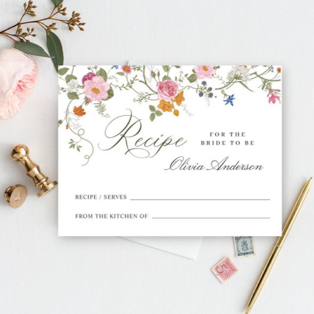 Cartão de Receita de Chá de panela de Flor Selvage (Criador carregado)