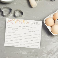 Cartão de Receita de Chá de panela de Flores Selva