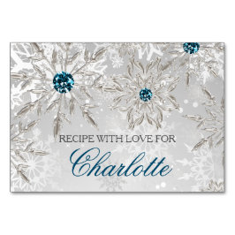 cartão de receita de chá de panela de inverno com